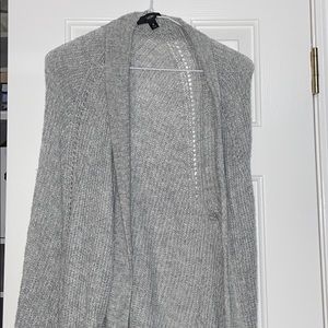 Gray target cardigan